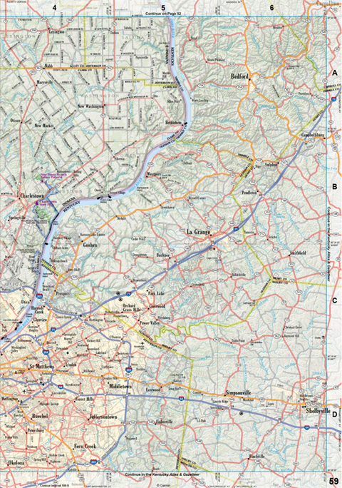 Indiana Atlas & Gazetteer Page 59 Preview 1
