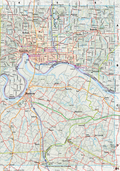 Indiana Atlas & Gazetteer Page 61 Preview 1