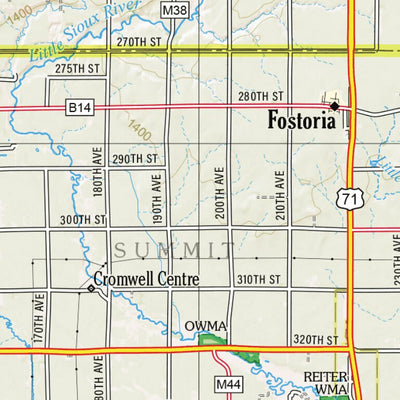 Garmin Iowa Atlas & Gazetteer Page 16 digital map