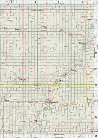 Garmin Iowa Atlas & Gazetteer Page 25 digital map