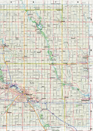 Garmin Iowa Atlas & Gazetteer Page 31 digital map