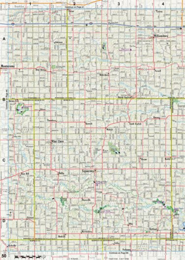 Garmin Iowa Atlas & Gazetteer Page 50 digital map