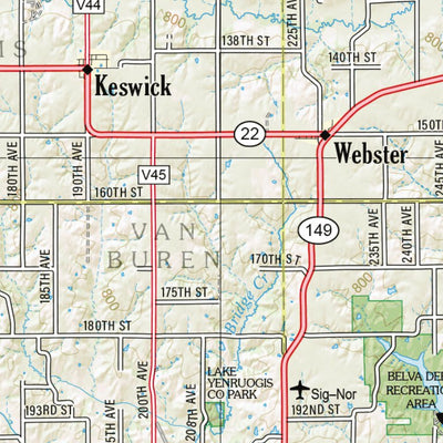 Garmin Iowa Atlas & Gazetteer Page 50 digital map