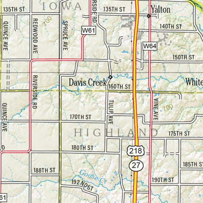 Garmin Iowa Atlas & Gazetteer Page 51 digital map