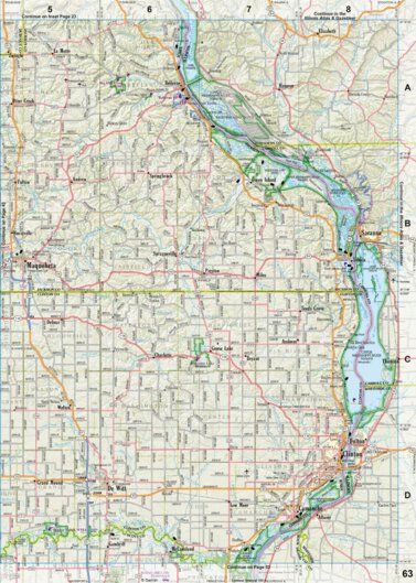 Garmin Iowa Atlas & Gazetteer Page 63 digital map