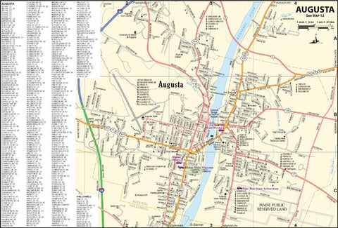 Maine Atlas & Gazetteer- Augusta Preview 1