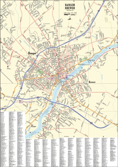 Garmin Maine Atlas & Gazetteer- Bangor/Brewer digital map