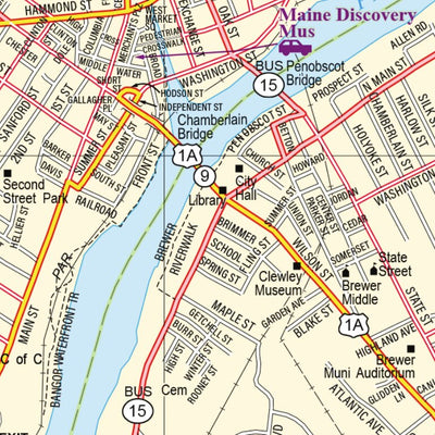 Maine Atlas & Gazetteer- Bangor/Brewer Preview 2