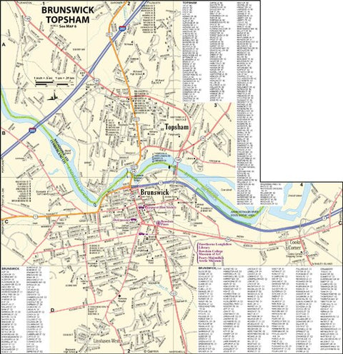 Maine Atlas & Gazetteer- Brunswick/Topsham Preview 1