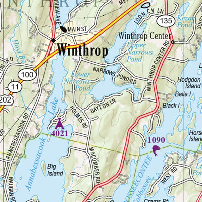 Maine Atlas & Gazetteer Map 12 Preview 2