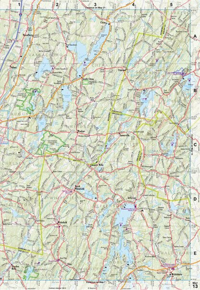 Maine Atlas & Gazetteer Map 13 Preview 1