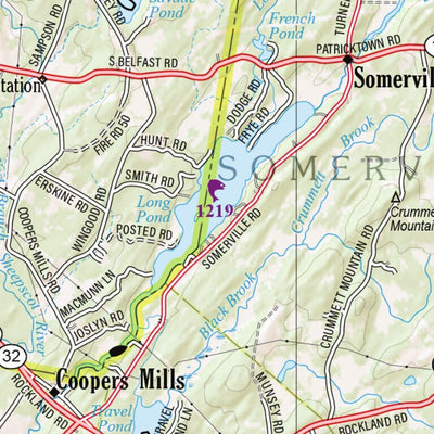 Maine Atlas & Gazetteer Map 13 Preview 2