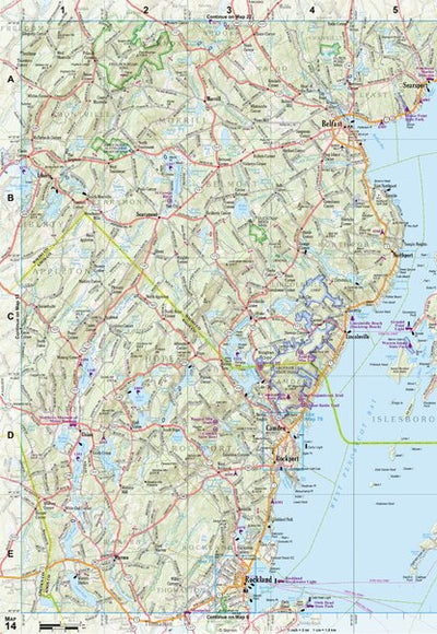 Maine Atlas & Gazetteer Map 14 Preview 1