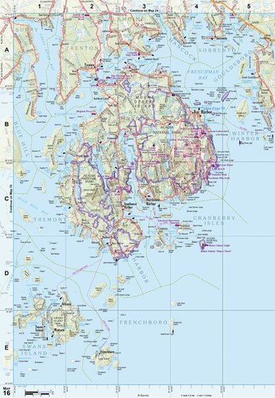 Maine Atlas & Gazetteer Map 16 Preview 1