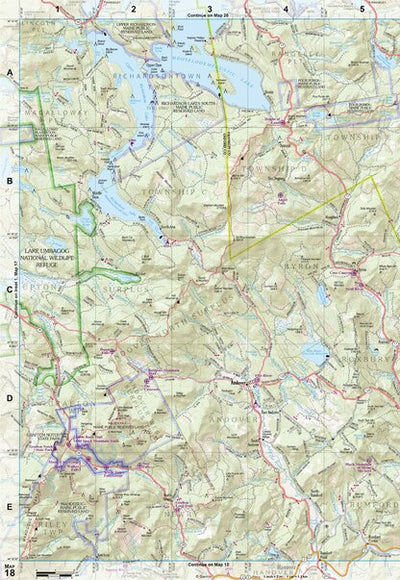 Maine Atlas & Gazetteer Map 18 Preview 1