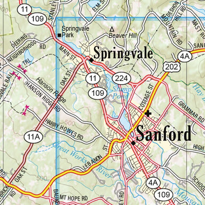 Maine Atlas & Gazetteer Map 2 Preview 2
