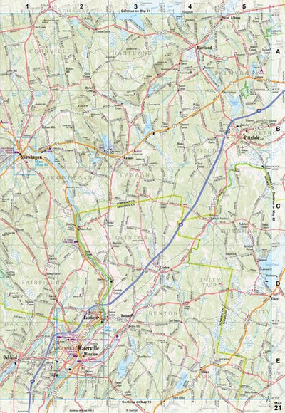 Maine Atlas & Gazetteer Map 21 Preview 1