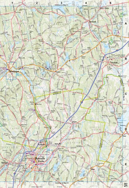 Maine Atlas & Gazetteer Map 21 Preview 1