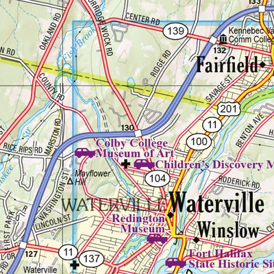 Maine Atlas & Gazetteer Map 21 Preview 3