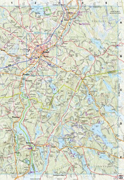 Maine Atlas & Gazetteer Map 23 Preview 1