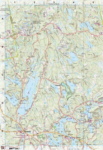 Maine Atlas & Gazetteer Map 24 Preview 1