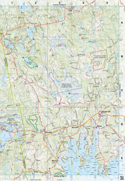 Maine Atlas & Gazetteer Map 25 Preview 1