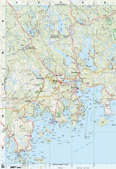 Maine Atlas & Gazetteer Map 26 Preview 1