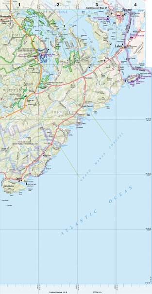 Maine Atlas & Gazetteer Map 27 Preview 1