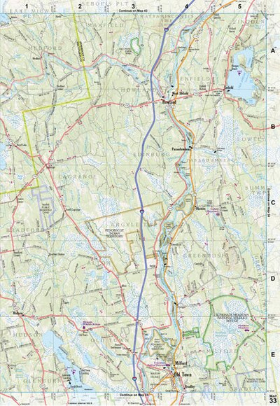 Maine Atlas & Gazetteer Map 33 Preview 1