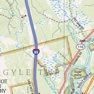 Maine Atlas & Gazetteer Map 33 Preview 2