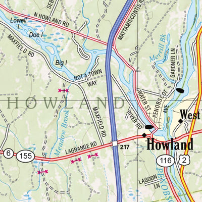 Maine Atlas & Gazetteer Map 33 Preview 3