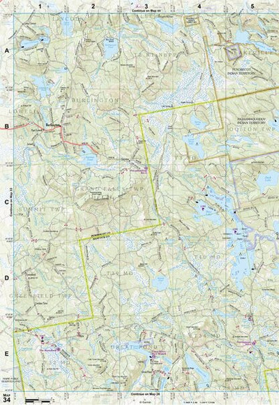 Maine Atlas & Gazetteer Map 34 Preview 1