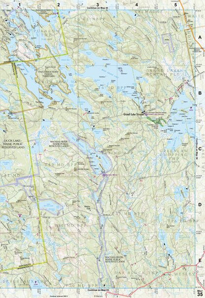 Maine Atlas & Gazetteer Map 35 Preview 1
