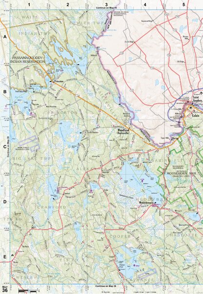 Maine Atlas & Gazetteer Map 36 Preview 1