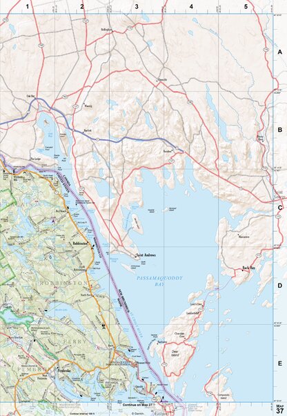 Maine Atlas & Gazetteer Map 37 Preview 1