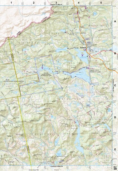 Maine Atlas & Gazetteer Map 39 Preview 1