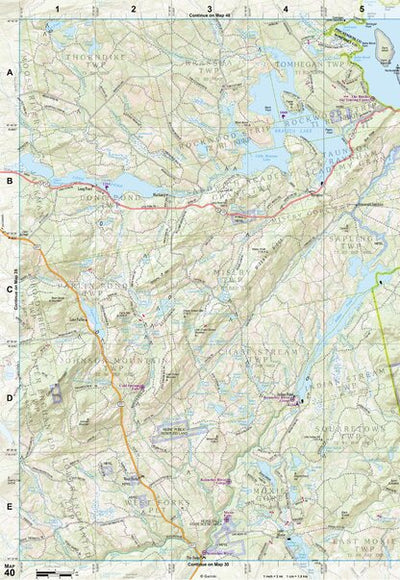 Maine Atlas & Gazetteer Map 40 Preview 1