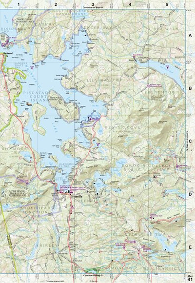 Maine Atlas & Gazetteer Map 41 Preview 1