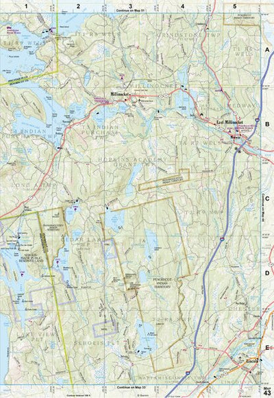 Maine Atlas & Gazetteer Map 43 Preview 1