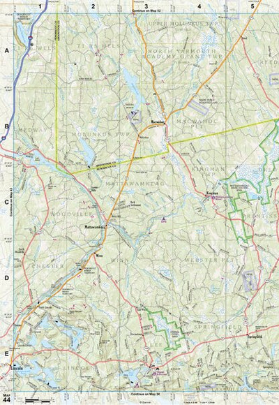 Maine Atlas & Gazetteer Map 44 Preview 1