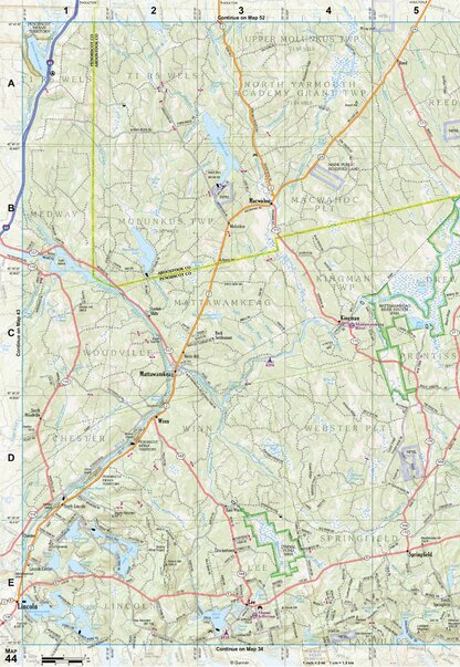 Maine Atlas & Gazetteer Map 44 Preview 1