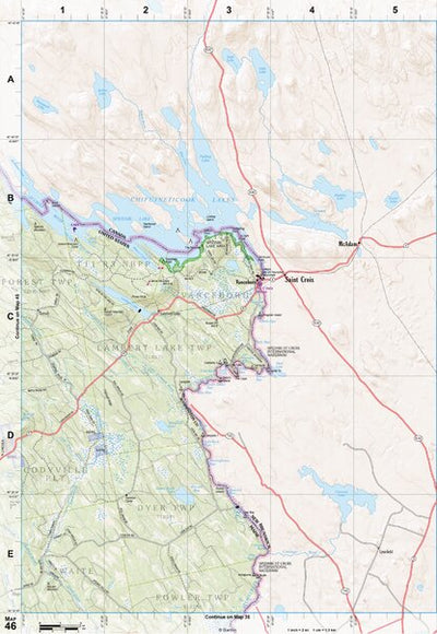 Maine Atlas & Gazetteer Map 46 Preview 1