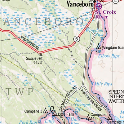 Maine Atlas & Gazetteer Map 46 Preview 2
