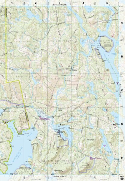 Maine Atlas & Gazetteer Map 49 Preview 1