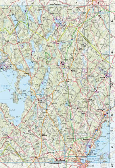 Maine Atlas & Gazetteer Map 5 Preview 1