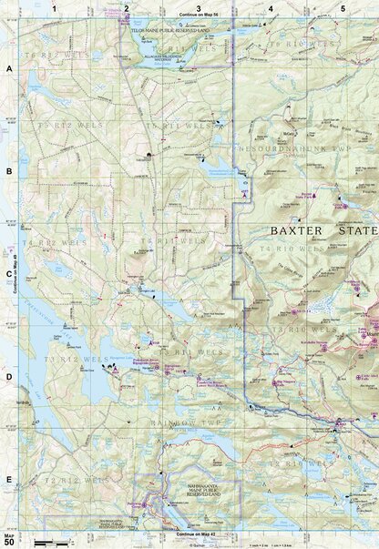 Blue&me Map Maine Atlas & Gazetteer Map 50 by Garmin | Avenza Maps