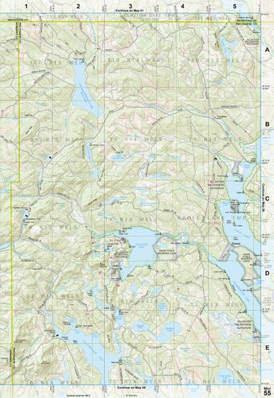 Maine Atlas & Gazetteer Map 55 Preview 1