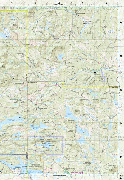 Maine Atlas & Gazetteer Map 57 Preview 1