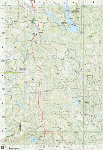 Maine Atlas & Gazetteer Map 58 Preview 1