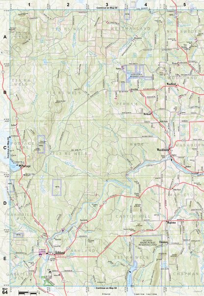 Maine Atlas & Gazetteer Map 64 Preview 1